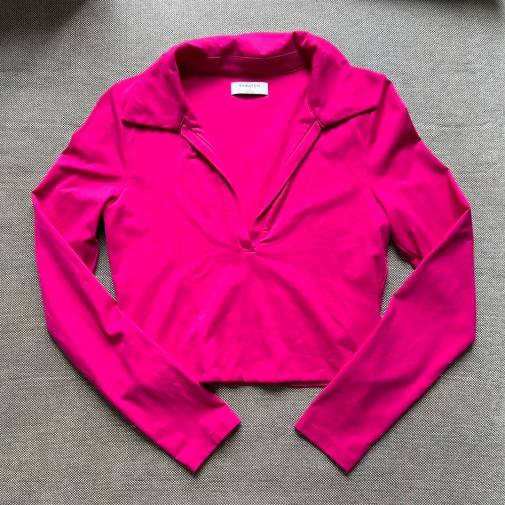 Aritzia Contour Polo Longsleeve